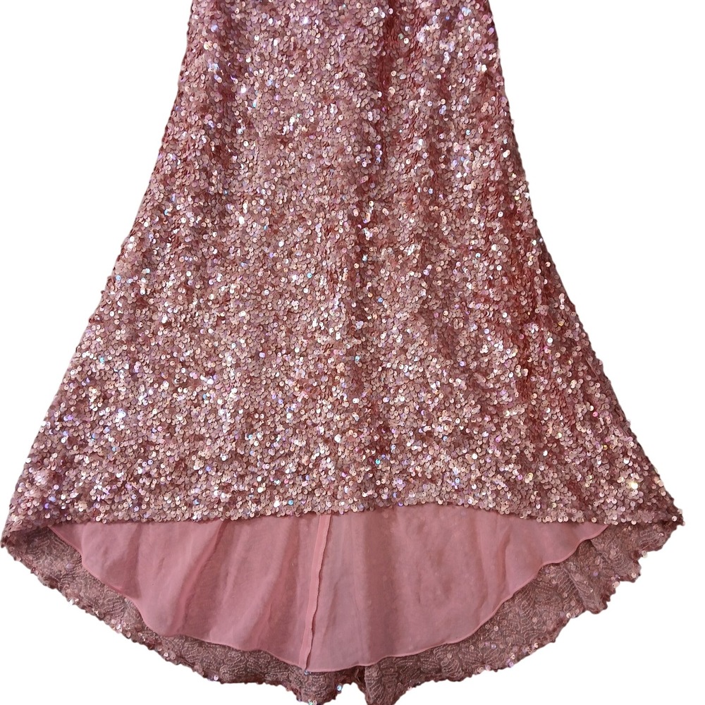 Mari Lee Sequin Open Back Prom Dress Evening Gown Formal Party Maxi - Picture 6 of 16